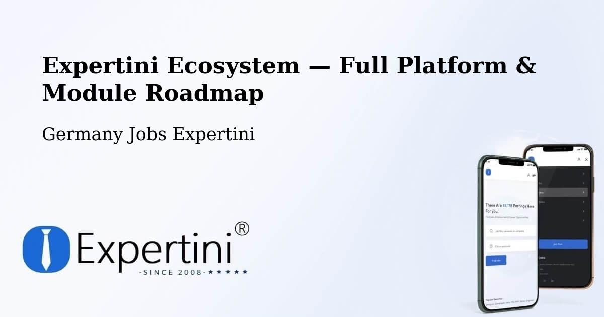 Expertini Ecosystem — Full Platform & Module Roadmap – Grömitz